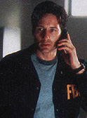 Mulder with his cell phone